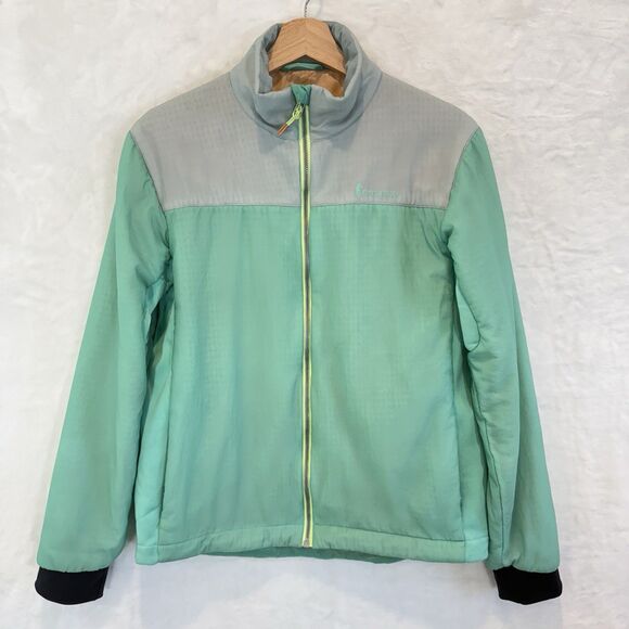 Cotopaxi Pacaya Jacket Mint Gray Polartec Alpha Insulated Lightweight L - Picture 2 of 10